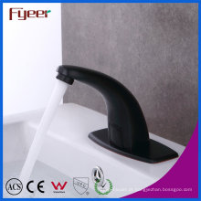 Fyeer New Cold and Hot Water Washbasin Tap Sensor Preto com Válvula de Ajuste de Temperatura